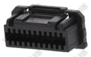 MOLEX Micro-Lock1.25™ 5054322201 корпус двухрядной розетки на кабель, цвет черный; 22-конт.