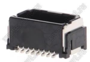 MOLEX Micro-Lock1.25™ 5054331671 вилка двухрядная прямая для SMD монтажа, цвет черный; 16-конт.