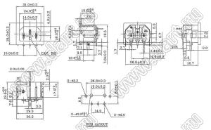 R-301SN(B216) разъем IEC 60320 (C14) сетевого питания; 15 A / 10 A; 250 B