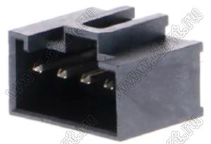 MOLEX L1NK3.96™ 2074790004 вилка однорядная прямая для выводного монтажа полностью закрытая, цвет черный; 4-конт.