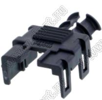 MOLEX Mega-Fit™ 2001220106 задняя стенка корпуса двухрядной розетки на кабель, цвет черный; 6-конт.