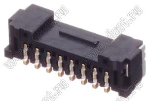 MOLEX Micro-Lock1.25™ 5055670851 вилка однорядная угловая для SMD монтажа, цвет черный; 8-конт.