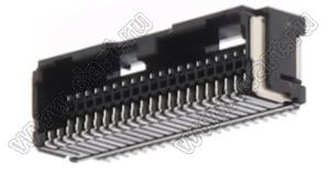 MOLEX Micro-Lock1.25™ 5054484291 вилка двухрядная угловая для SMD монтажа, цвет черный; 42-конт.