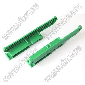 UM140-RL торцевые крышки профилированного корпуса на стандартный электрический DIN-рельс; пластик; зеленый