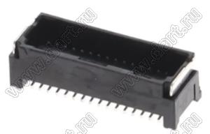 MOLEX Micro-Lock1.25™ 5054333221 вилка двухрядная прямая для SMD монтажа, цвет черный; 32-конт.