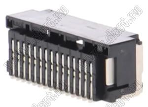 MOLEX Micro-Lock1.25™ 5054483071 вилка двухрядная угловая для SMD монтажа, цвет черный; 30-конт.