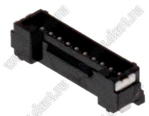 MOLEX Micro-Lock1.25™ 5055681081 вилка однорядная прямая для SMD монтажа, цвет черный; 10-конт.