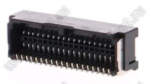 MOLEX Micro-Lock1.25™ 5054483831 вилка двухрядная угловая для SMD монтажа, цвет черный; 38-конт.