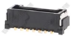 MOLEX Micro-Lock1.25™ 5055670771 вилка однорядная угловая для SMD монтажа, цвет черный; 7-конт.