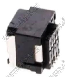 MOLEX Micro-Lock1.25™ 5054480851 вилка двухрядная угловая для SMD монтажа, цвет черный; 8-конт.