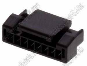 MOLEX Micro-Lock1.25™ 5055650801 корпус однорядной розетки на кабель, цвет черный; 8-конт.