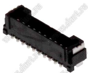 MOLEX Micro-Lock1.25™ 5055681071 вилка однорядная прямая для SMD монтажа, цвет черный; 10-конт.