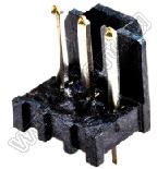 MOLEX L1NK3.96™ 207478003 вилка однорядная прямая для выводного монтажа открытая, цвет черный; 3-конт.
