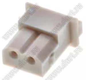 MOLEX Mini-SPOX™ 50375023 корпус однорядной розетки на кабель, цвет натуральный; 2-конт.