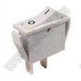 RL1-111-C-2-WT/WT-P2 переключатель клавишный; ON-OFF; 2P; SPST; 16A 250VAC; белый; белый; маркировка O I