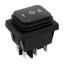 RL2(P)-23-6-BK/BK-P1 переключатель клавишный; ON-OFF-ON; 6P; DPDT; 16A 250VAC; черный; черный; маркировка I O II