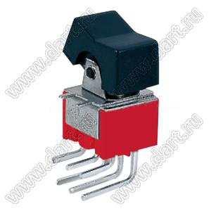 RLS-213-A3 переключатель клавишный; ON-OFF-(ON); DPDT; 6P