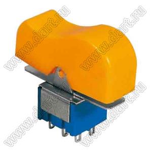 RLS-203-D1 переключатель клавишный; ON-OFF-ON; DPDT; 6P