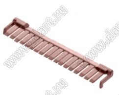 MOLEX MicroClasp™ 5006381807 фиксатор положения терминалов, цвет коричневый; 18-конт.