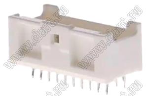 MOLEX MicroClasp™ 559172030 вилка двухрядная прямая без направляющих на плату, цвет натуральный; 20-конт.