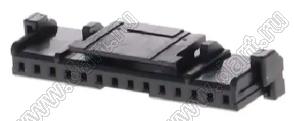 MOLEX Micro-Lock2.0™ 5055701401 корпус однорядной розетки на кабель, цвет черный; 14-конт.