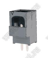 MOLEX Milli-Grid™ 1510641402 вилка SMD однорядная горизонтальная, цвет черный; 2-конт.