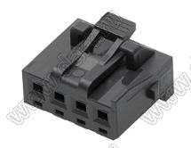 MOLEX L1NK2.50™ 2078410004 корпус однорядной розетки на кабель, цвет черный; 4-конт.