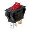 RL1-511/N-C-2-RE/BK-P1-G переключатель клавишный; ON-OFF; 3P; SPST; 16A 250VAC; красный; черный; маркировка O I; с подсветкой