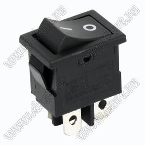 RL3-421-G-2-BK/BK-P8 переключатель клавишный; ON-OFF; 4P; DPST; 6A 250VAC; черный; черный; маркировка O I