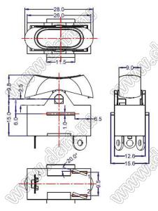 RK-07 переключатель клавишный; OFF.L-1.L1+2; 10A 250VAC
