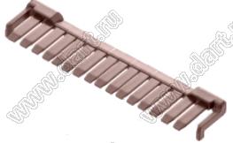 MOLEX MicroClasp™ 5006381607 фиксатор положения терминалов, цвет коричневый; 16-конт.