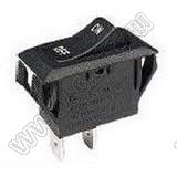 RL1-511-C-8-BK/BK-P2-G переключатель клавишный; ON-OFF; 2P; SPST; 16A 250VAC; черный; черный; маркировка ON OFF