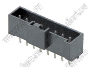 MOLEX L1NK2.50™ 2078430008 вилка однорядная прямая P=3.5мм для выводного монтажа, цвет черный; 8-конт.