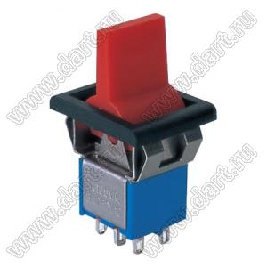 RLS-202-F1 переключатель клавишный; ON-ON; DPDT; 6P