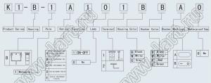 K1-B переключатель клавишный; 10A 250VAC / 15A 250VAC / 20A 250VAC