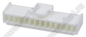 MOLEX Mini-Lock™ 511631400 корпус однорядной розетки на кабель, цвет натуральный; 14-конт.