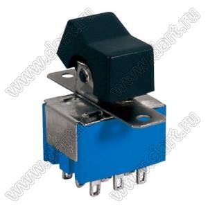 RLS-302-A1 переключатель клавишный; ON-ON; 3PDT; 9P