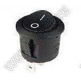 RL3-511-G-2-BK/BK-P5 переключатель клавишный; ON-OFF; 2P; SPST; 6A 250VAC; черный; черный; маркировка O I