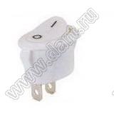 RL3-611-G-2-WT/WT-P5 переключатель клавишный; ON-OFF; 2P; SPST; 6A 250VAC; белый; белый; маркировка O I