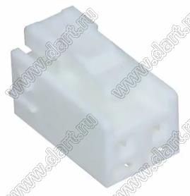 MOLEX Mini-Lock™ 511630200 корпус однорядной розетки на кабель, цвет натуральный; 2-конт.