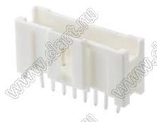 MOLEX MicroClasp™ 559320730 вилка однорядная прямая без направляющих на плату, цвет натуральный; 7-конт.