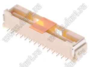 MOLEX CLIK-Mate-2.00™ 5024431460 вилка SMD однорядная вертикальная с монтажной крышкой, цвет натуральный; 14-конт.