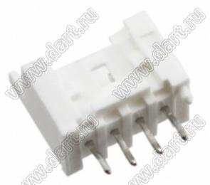 MOLEX Mini-Lock™ 533750430 вилка однорядная для монтажа в отверстия, цвет натуральный; 4-конт.