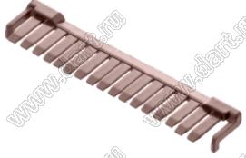 MOLEX MicroClasp™ 5006381707 фиксатор положения терминалов, цвет коричневый; 17-конт.