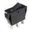 RL1-111/N-D(RE)-0-BK/BK-P2 переключатель клавишный; ON-OFF; 3P; SPST; 16A 250VAC; черный; черный; с круглым светодиодом