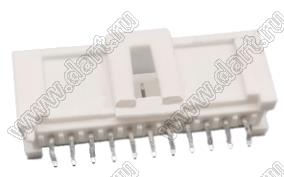 MOLEX MicroClasp™ 559321130 вилка однорядная прямая без направляющих на плату, цвет натуральный; 11-конт.