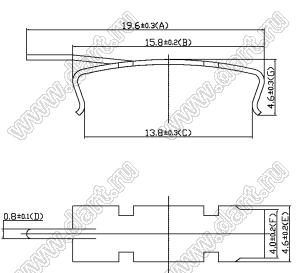 RM8-3-CLAMP скоба/зажим для ферритового сердечника RM8