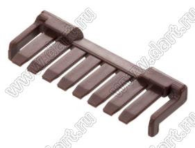 MOLEX MicroClasp™ 5006380707 фиксатор положения терминалов, цвет коричневый; 7-конт.