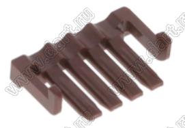 MOLEX MicroClasp™ 5006380407 фиксатор положения терминалов, цвет коричневый; 4-конт.