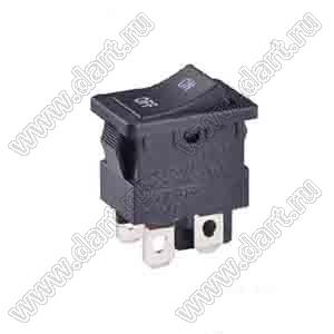 RK-04 переключатель клавишный; ON-OFF; 2P1T / 1P1T; 12A 250VAC